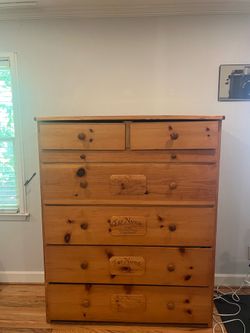 Hand built wooden dresser