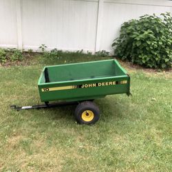Large John Deere Tow Behind Dump Wagon 