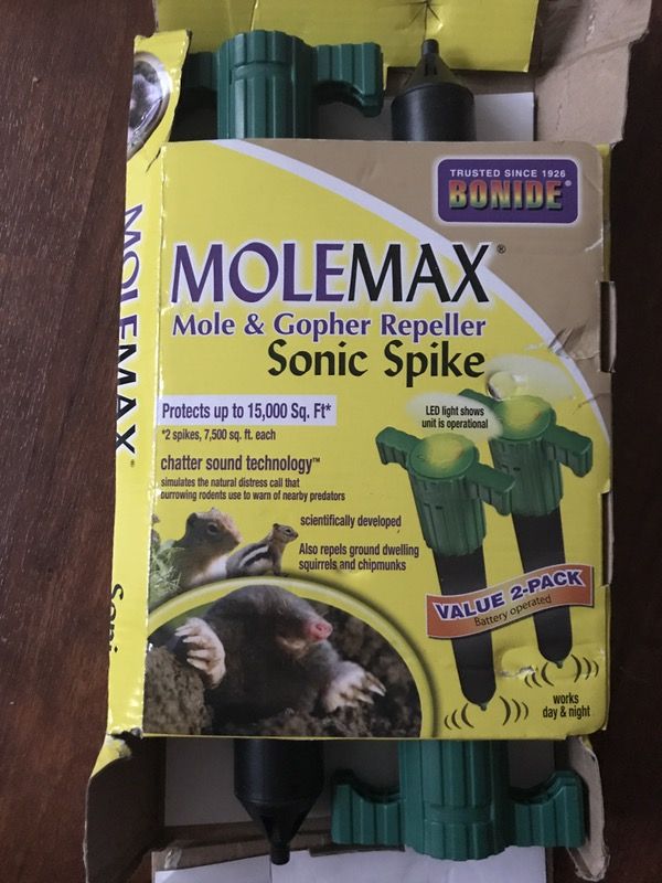 Molemax mole and gopher repeller sonic spike