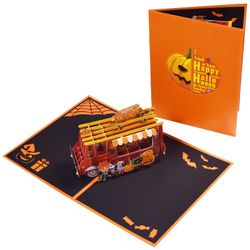 Halloween 3D Pop-up Greeting Card with Envelope