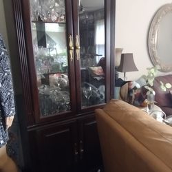 Classical Style Dining Room Cabinets Cherry Color From American Signature Company