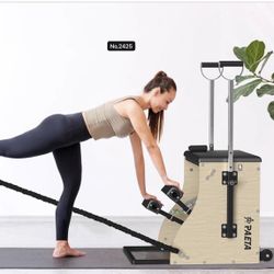 Pilates Chair,Pilates Combo Chair,Wunda Chair with Resistance Bands, Handles, and Split Pedals, Professional Yoga Chair Pilates Machine for Home and S