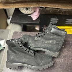 All Black Timberland Boots 