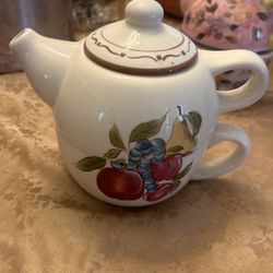 Cute Vintage Teapot With Cup