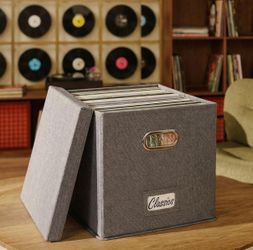 Vinyl Record Storage Box for 50+ Single Records 4 Boxes Total