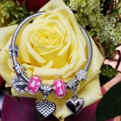 Braclet with beads and charms