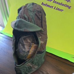 Camouflage Cap, Weather Insulating Helmet Liner Size 7-$20.00