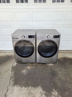 LG WASHER AND GAS DRYER