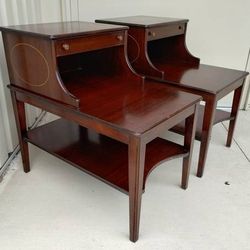 (2) Vintage 1960's Mid Century Modern Step Tables - Brandt Furniture!