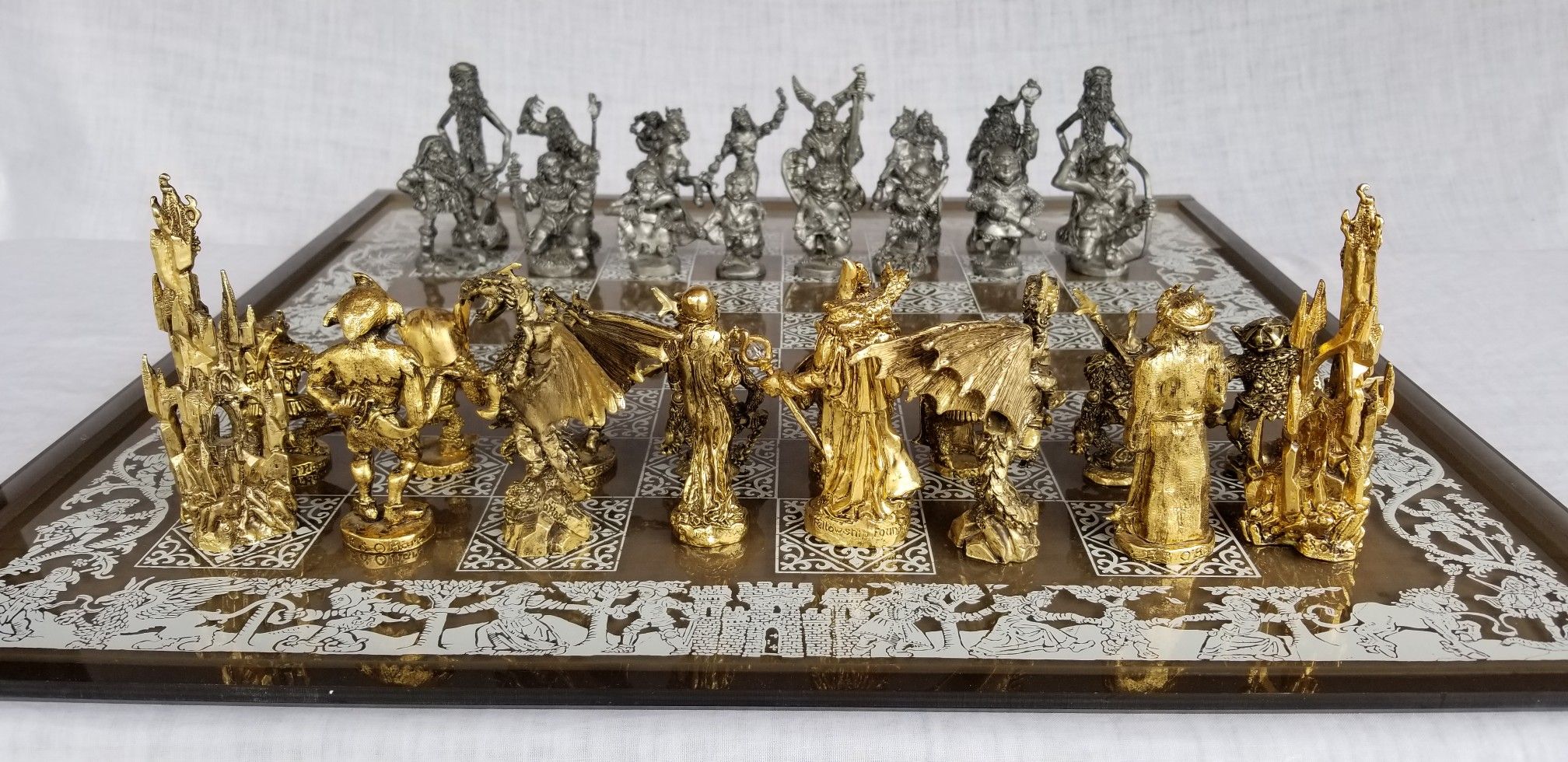 Signed Chess Set 1978 Fellowship of the Ring Kev O'hare signed Chess set Ultra Rare for ...