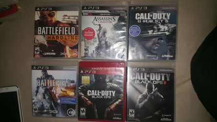 6 PS3 games all work great.