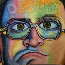 Bubbles "Decent" 11x14 Watercolor Portrait