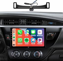 Car Radio Stereo for Toyota Corolla 14-16, Wireless CarPlay Android Auto 10.2 Inch IPS HD touchscreen, 64G storage, 5G WiFi GPS, Bluetooth FM AM SWC, 