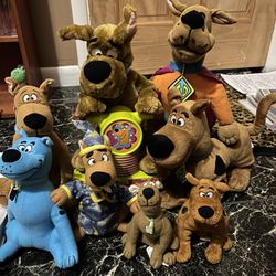 8 Various Scooby Doo Plushies 