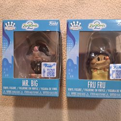 BRAND NEW Funko Mini- "Fru Fru" & "Mr. Big"  from Disney's "Zootopia 2" (3 inches tall)