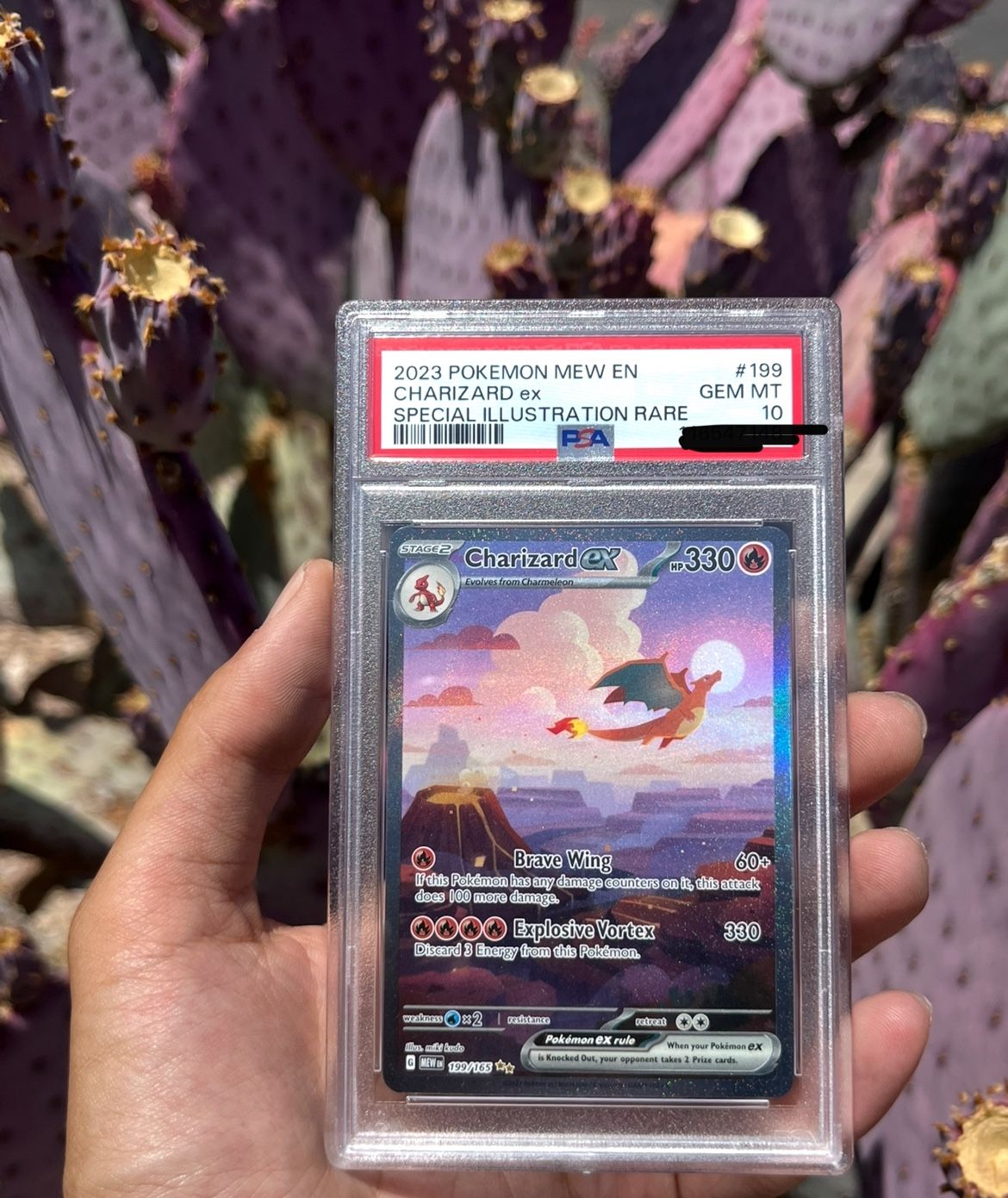 PSA 10 Charizard EX Special Illustration Rare Pokemon 151 #199 2023 Gem Mint