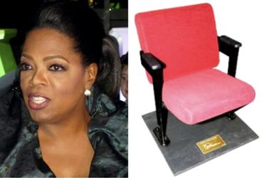 Oprah Winfrey Harpo Studios Theatre Chair w/ Authenticating Plaque (14 avail)