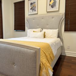Queen Size Bed frame  And Mattress