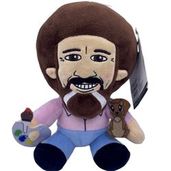 Kidrobot Bob Ross 8.5" phunny plush “The Joy Of Painting”- New