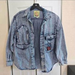 Vintage Acid Wash Button Up
