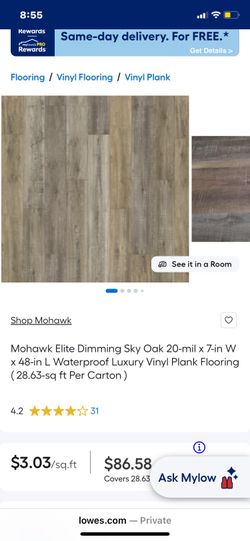 Lux vinyl plank.