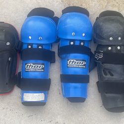 Thor and   Fox shin guards   $ 10 dollars each