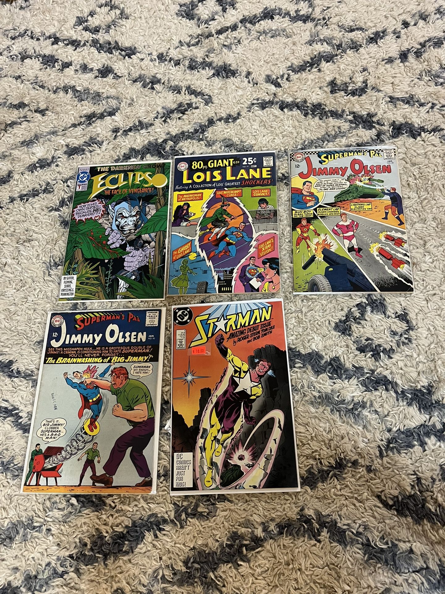 DC Comic Book Collection 5 Issue Mixed Lot. Silver Age Included.