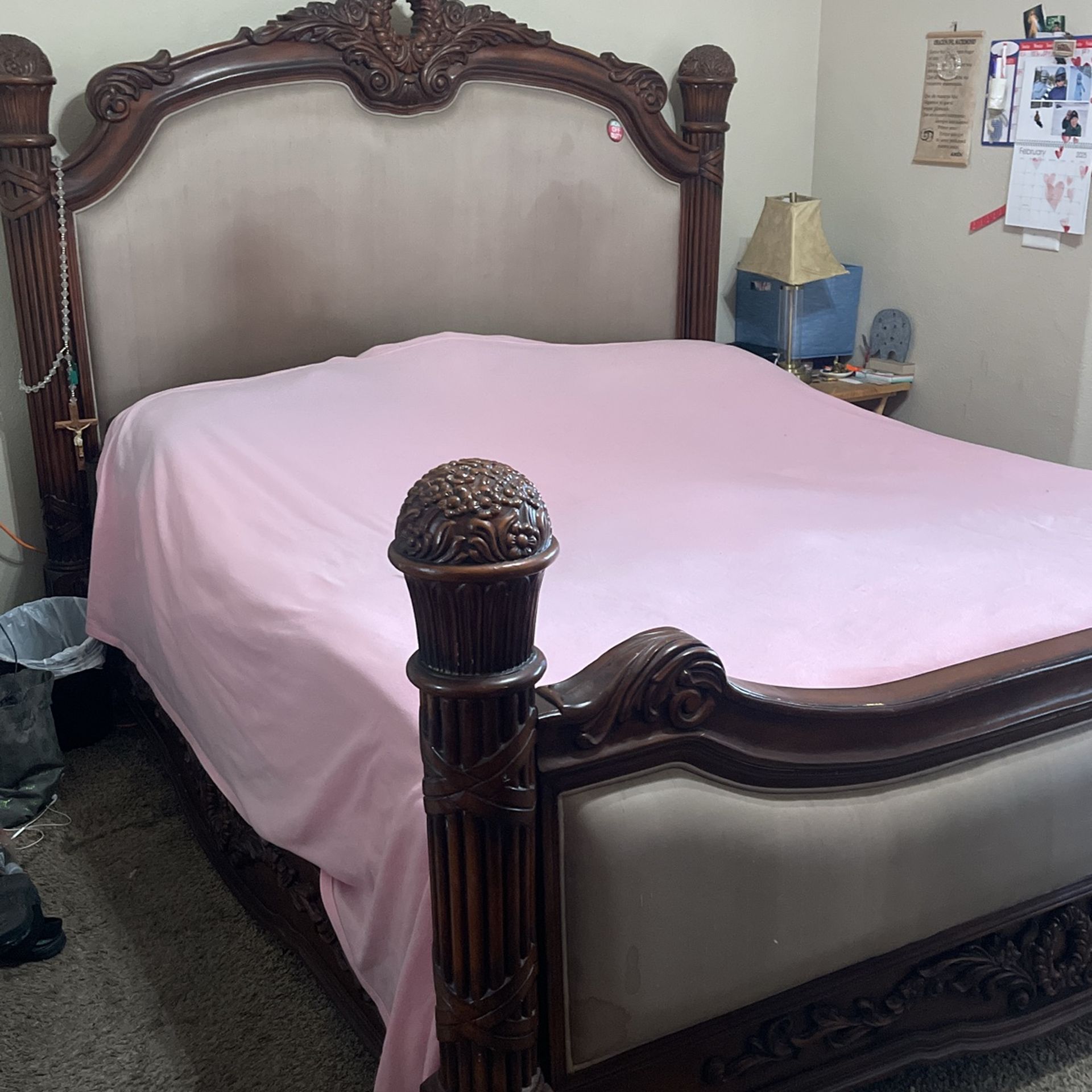 Bed And Frame Plus Mattress