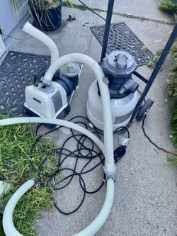 Pump And Filter For Jacuzzi Or Pond