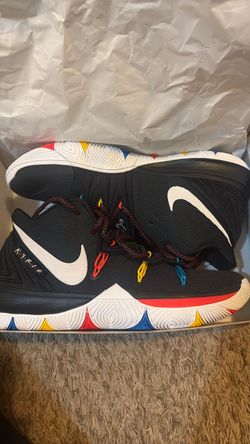 kyrie 5 black/white- bright crimson