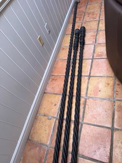 Iron curtain rods