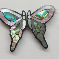 IRIDESCENT ABALONE SHELL BUTTERFLY 🦋 