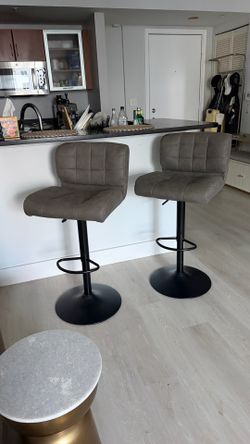 Set of 2 Tommy Hilfiger Adjustable Bar Stools