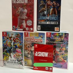 Nintendo Switch Games – Like New – $150 OBO