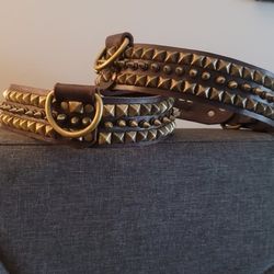 Stud And Spike Large Dog Collar