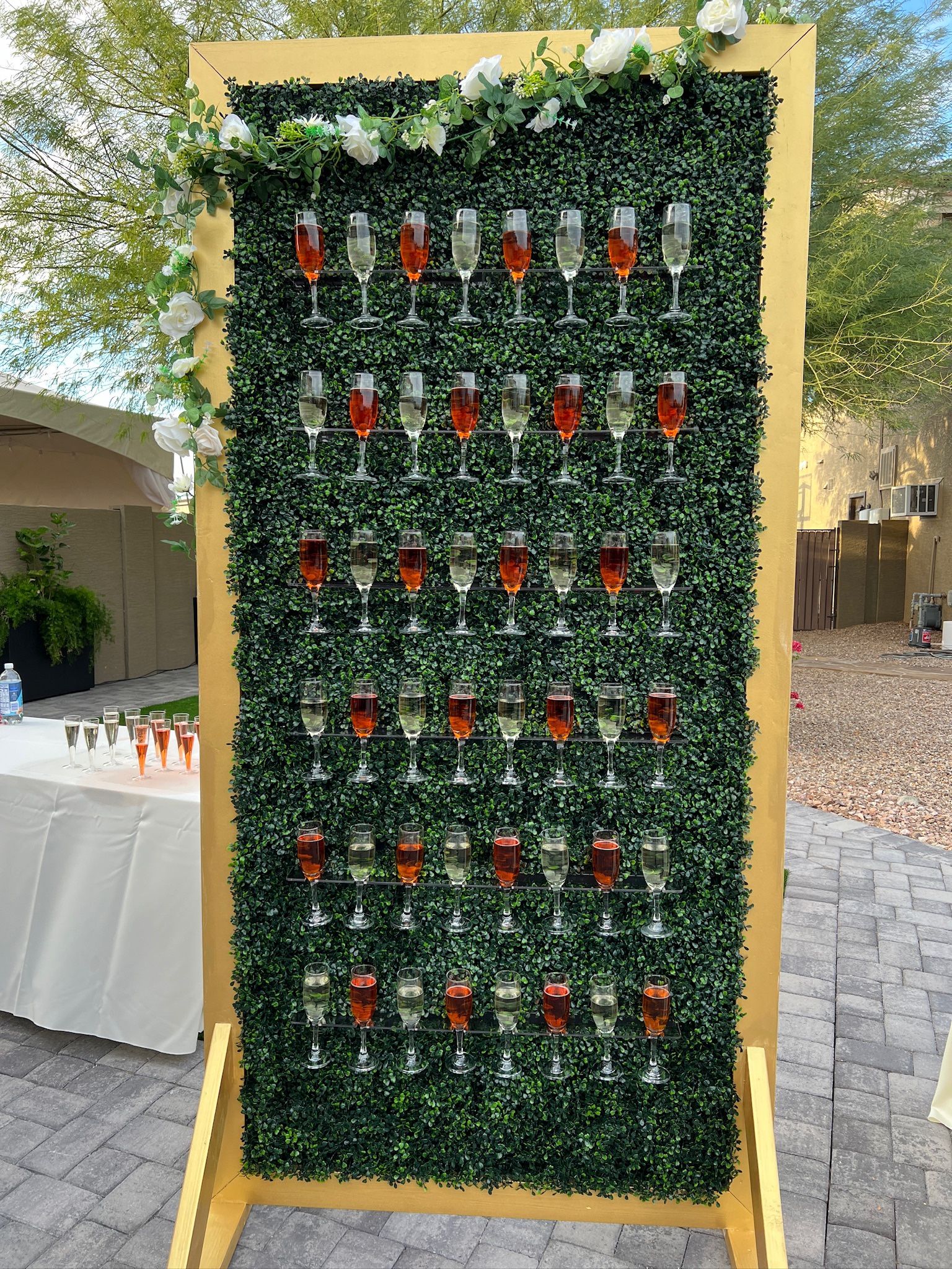 Wedding Reception / Party Champagne Wall
