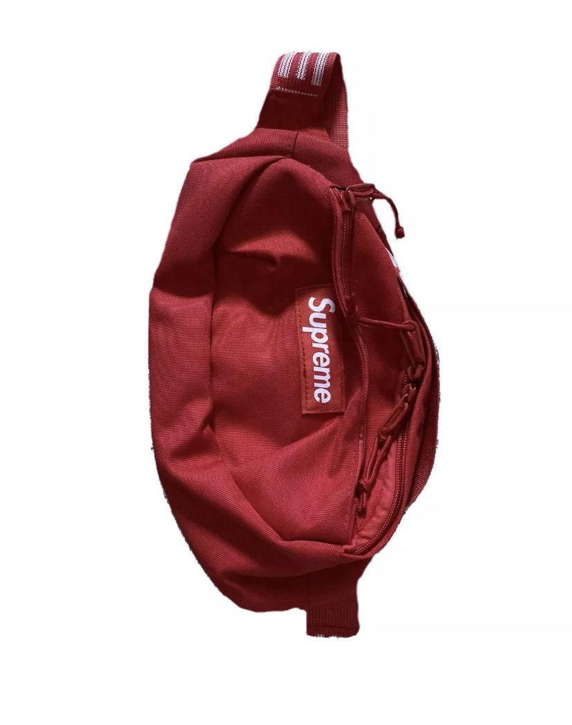 RED SUPREME WAIST BAG