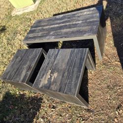Rustic Coffee Table W/ End Tables