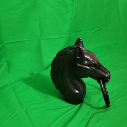 IRON HORSE HEAD FOR HITCHING POST