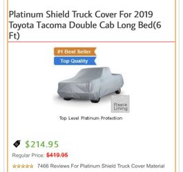 2019 toyota tacoma car cover long bed