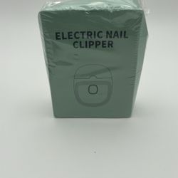Electric Nail Clipper - Portable Automatic Nail Trimmer - Mint Green - NEW