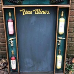Fine wine chalkboard display