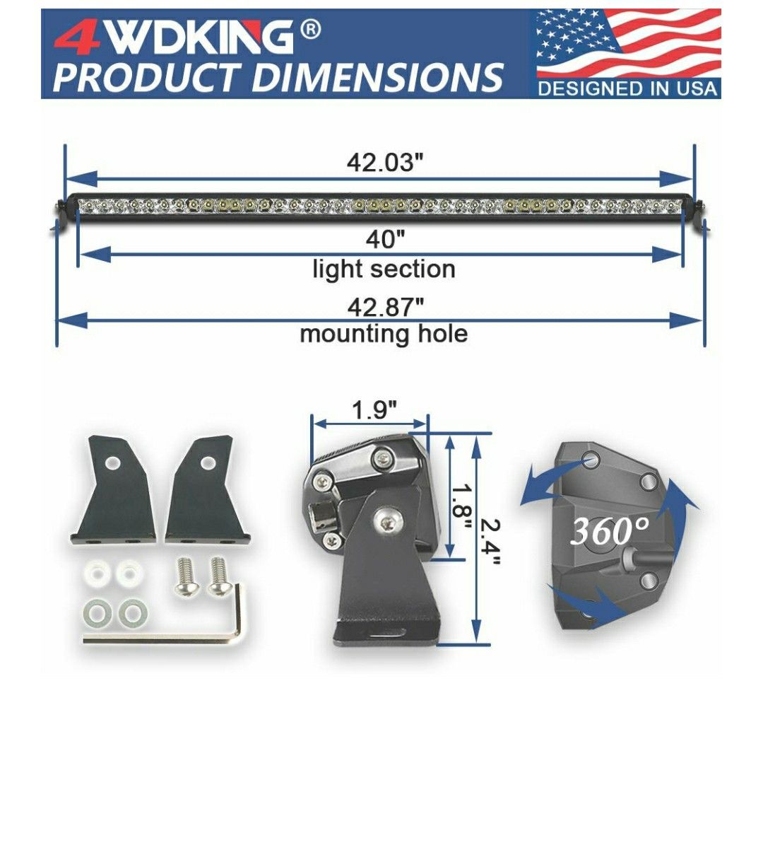 LED Light Bar 40"