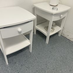 White Night Stand Table 