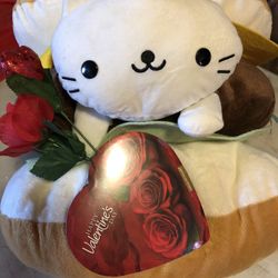 Valentines Gift Burger -cat Plush