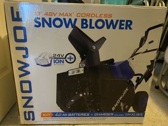 Snow Blower Snow Joe Cordless