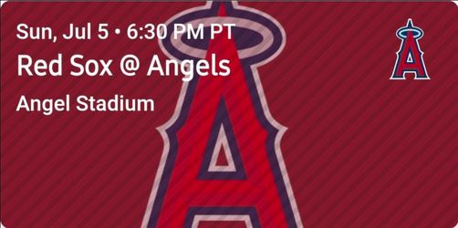 Angels vs Boston Redsox