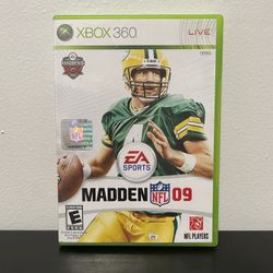 Madden NFL 09 Xbox 360 CIB Video Game Football Microsoft XX Anniversary