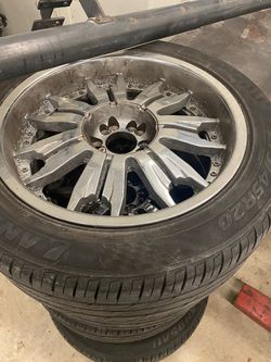 20Inch Chrome rims with tires