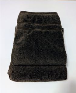 Towels Brown Plush  Bath & Beach Towel Set